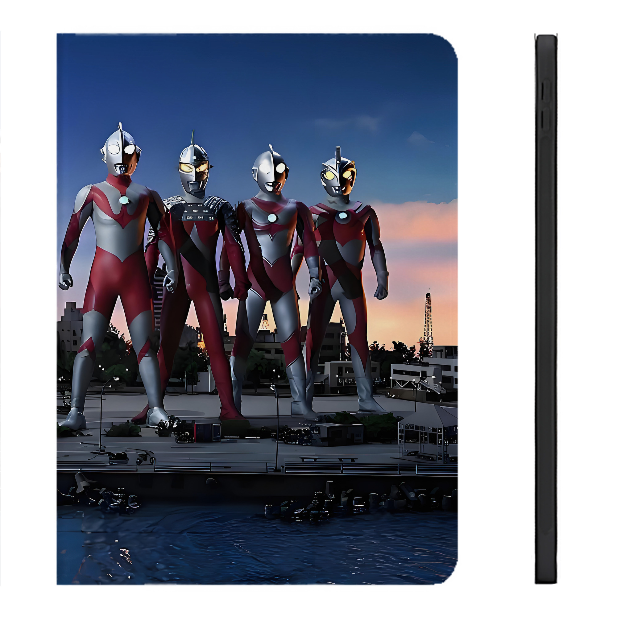（画像用） ウルトラマン Ultraman IPadケース ペンホルダー付き ブックスタイルデザイン